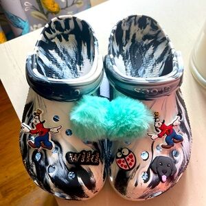 Crocs black and white marble swirl M5/W7